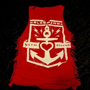 Sleeping With Sirens Distressed Top